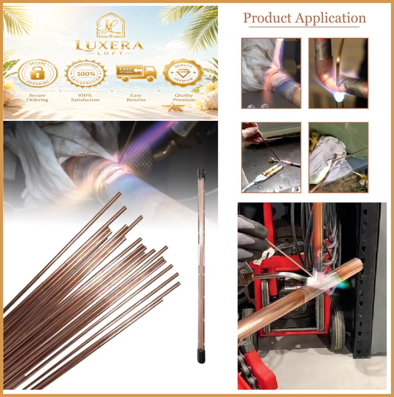 NEW 20pcs Copper Brazing Rods 1/16