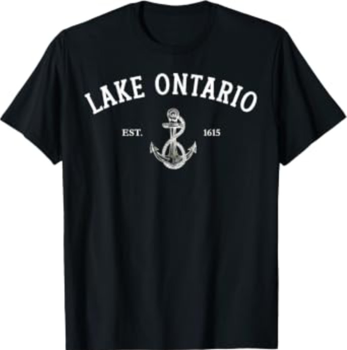 Lake Ontario Canada Vintage EST 1615 Canadian Pride T-Shirt
