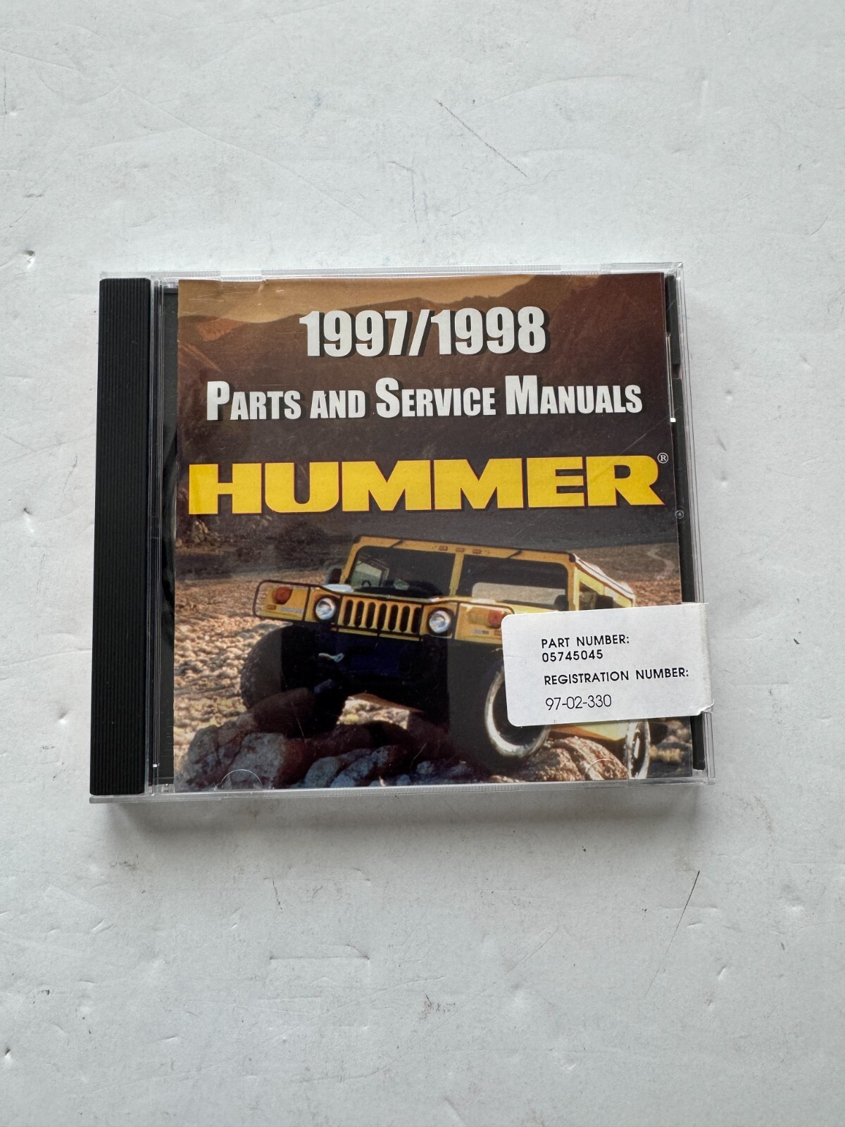 Vintage 1997/1998 Hummer Parts & Service Manuals