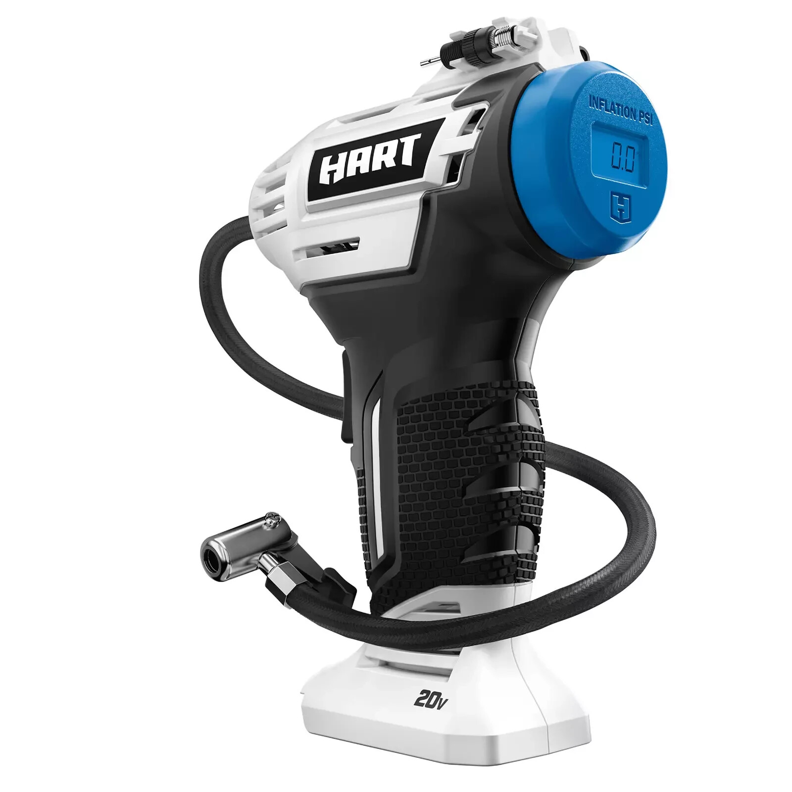 NEW HART 20-Volt Cordless Inflator Air Pump with 20-inch Hose- Tool Only