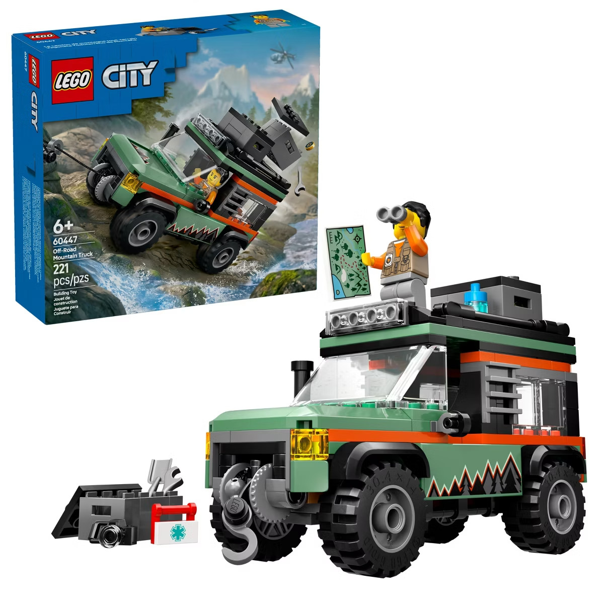 LEGO City Off-Road 4x4 Mountain Truck Building Toy 60447 LEGO City Off-Road 4x4 Mountain Truck Building Toy 60447