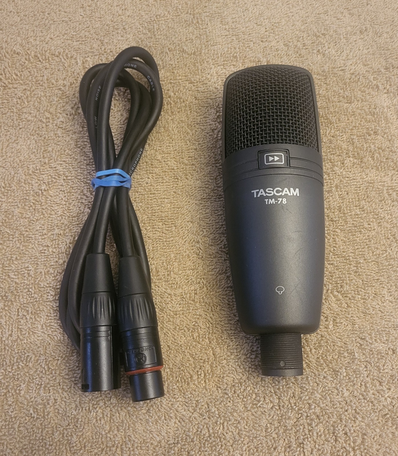 Tascam TM-78 Supercardioid Condenser Microphone Studio XLR w/ Cable Tascam TM-78 Supercardioid Condenser Microphone Studio XLR w/ Cable