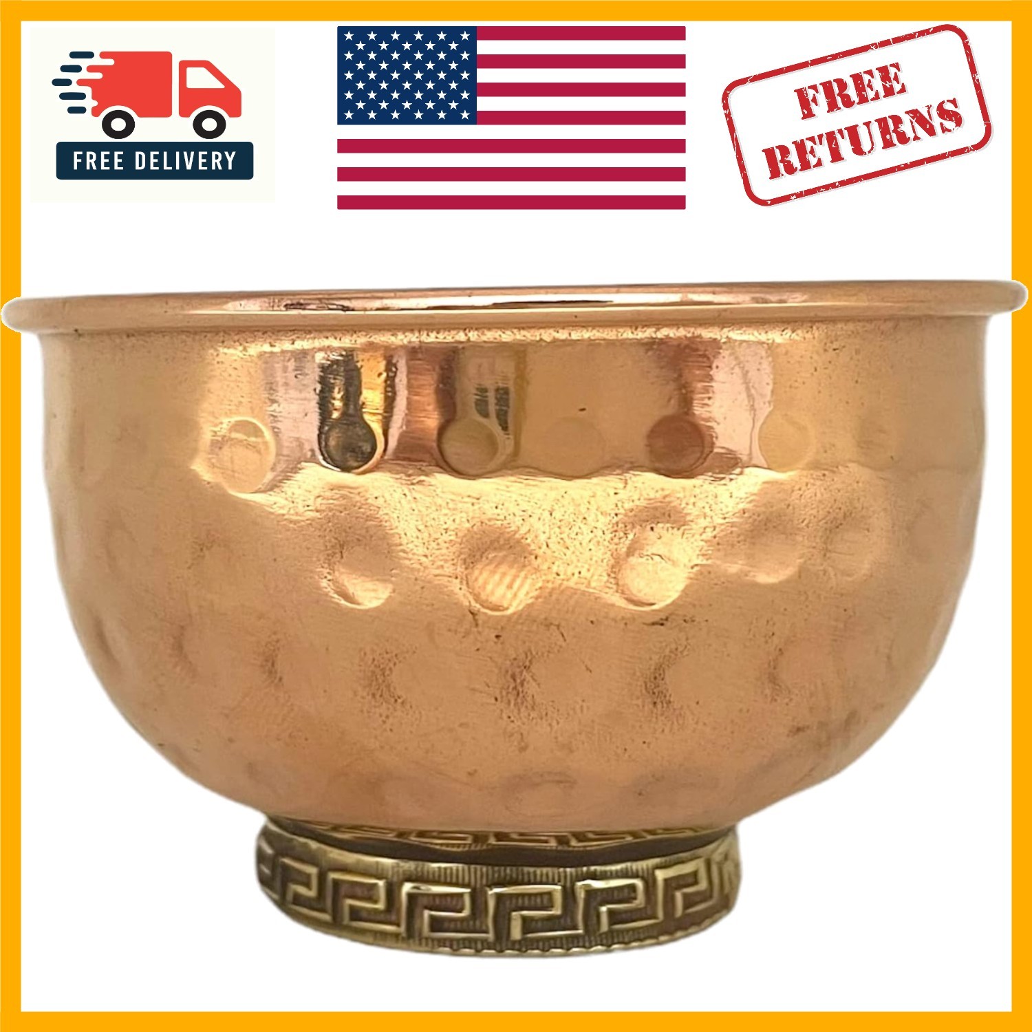 3-Inch Copper Bowl - Hand Hammered for Offering, Smudging & Elegant Display 3-Inch Copper Bowl - Hand Hammered for Offering, Smudging & Elegant Display