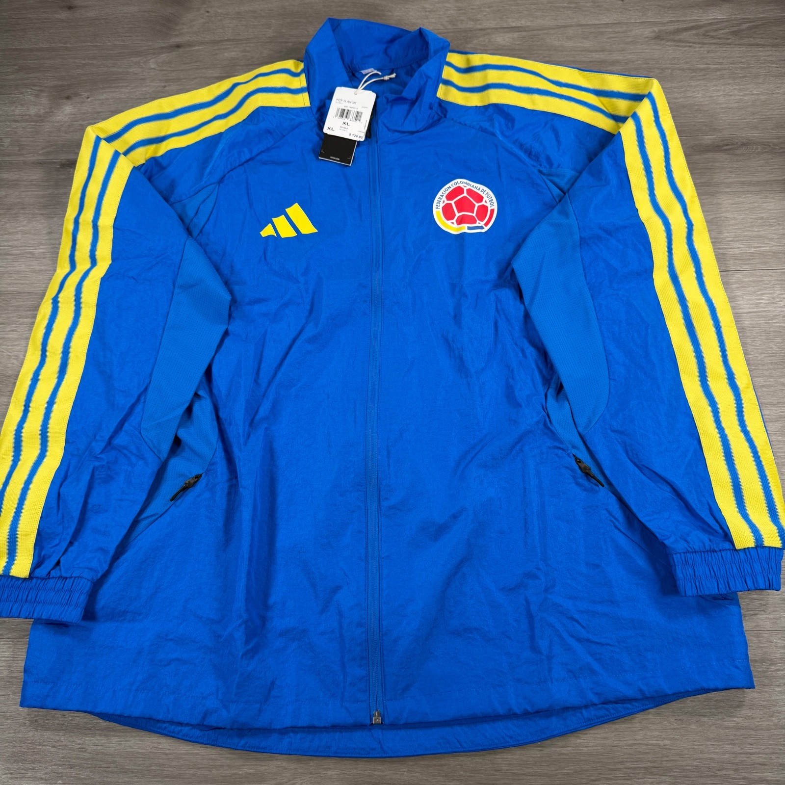 Adidas Colombia National Team Jacket Soccer Futbol World Cup JZ9058 Size XL