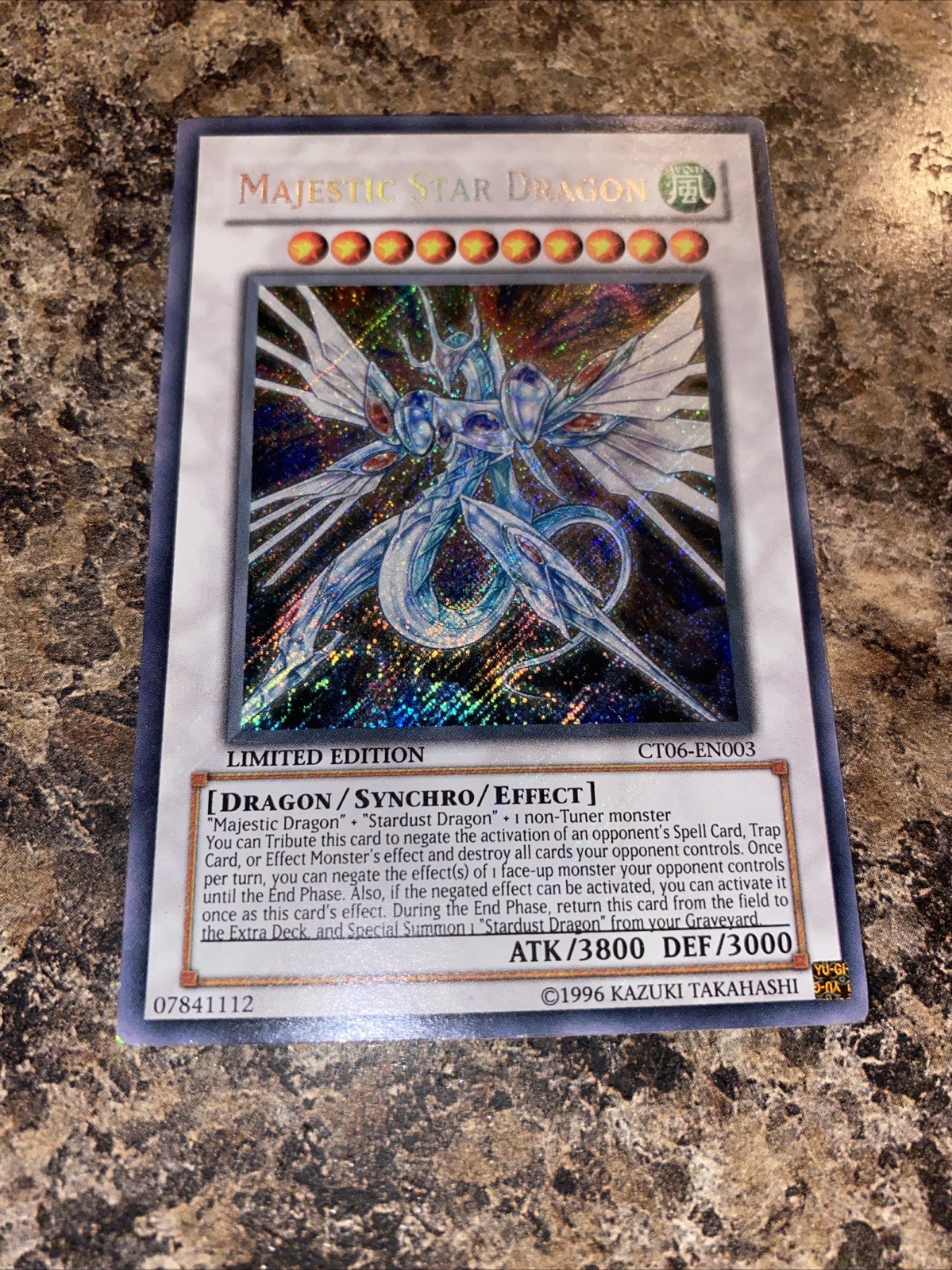Yu-Gi-Oh Majestic Star Dragon CT06-EN003 Secret Rare Limited Edition NM