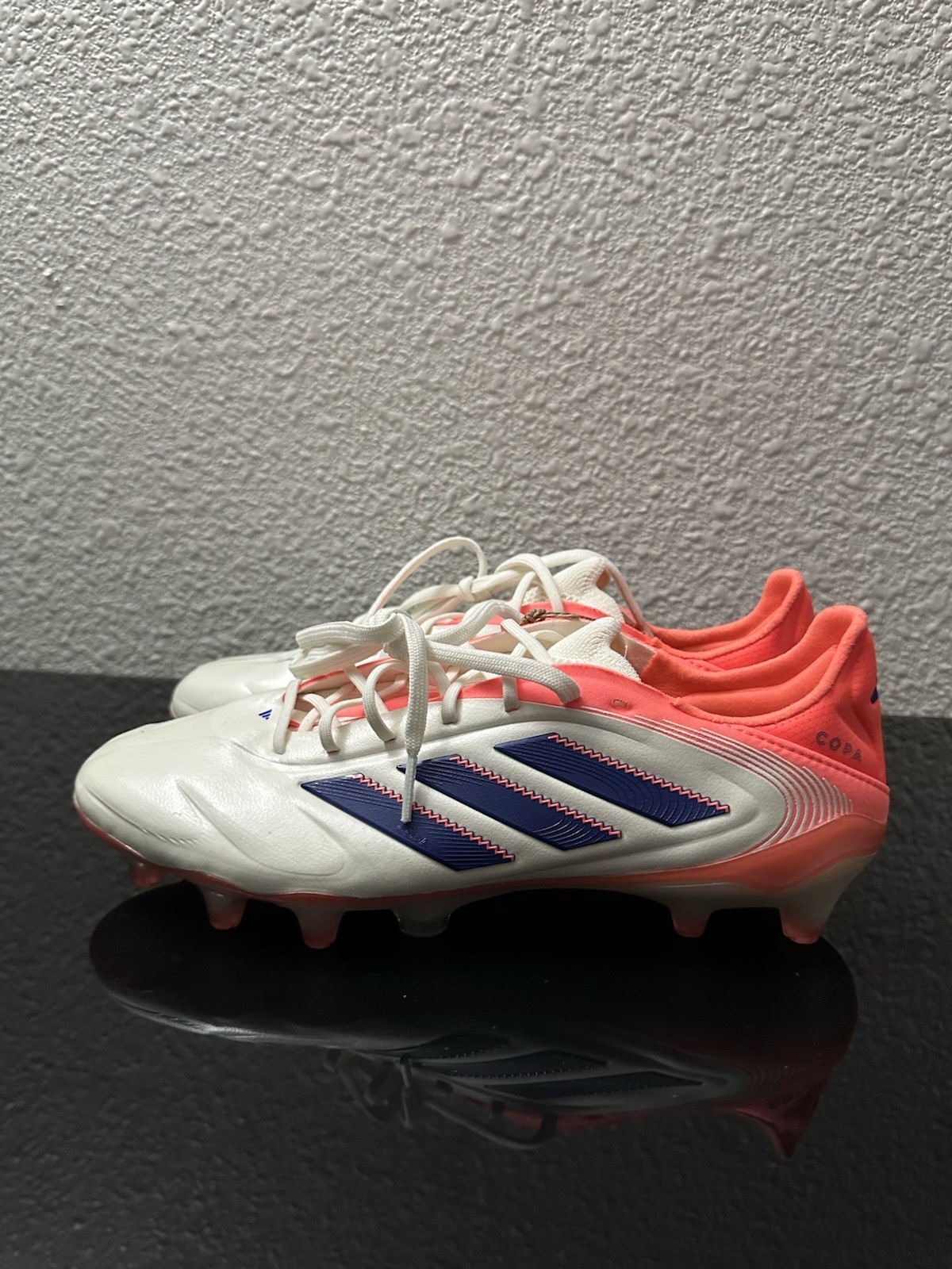 Adidas Copa Pure 3 Elite FG Mens Soccer Cleats White Coral JH8728 Size 7 Adidas Copa Pure 3 Elite FG Mens Soccer Cleats White Coral JH8728 Size 7