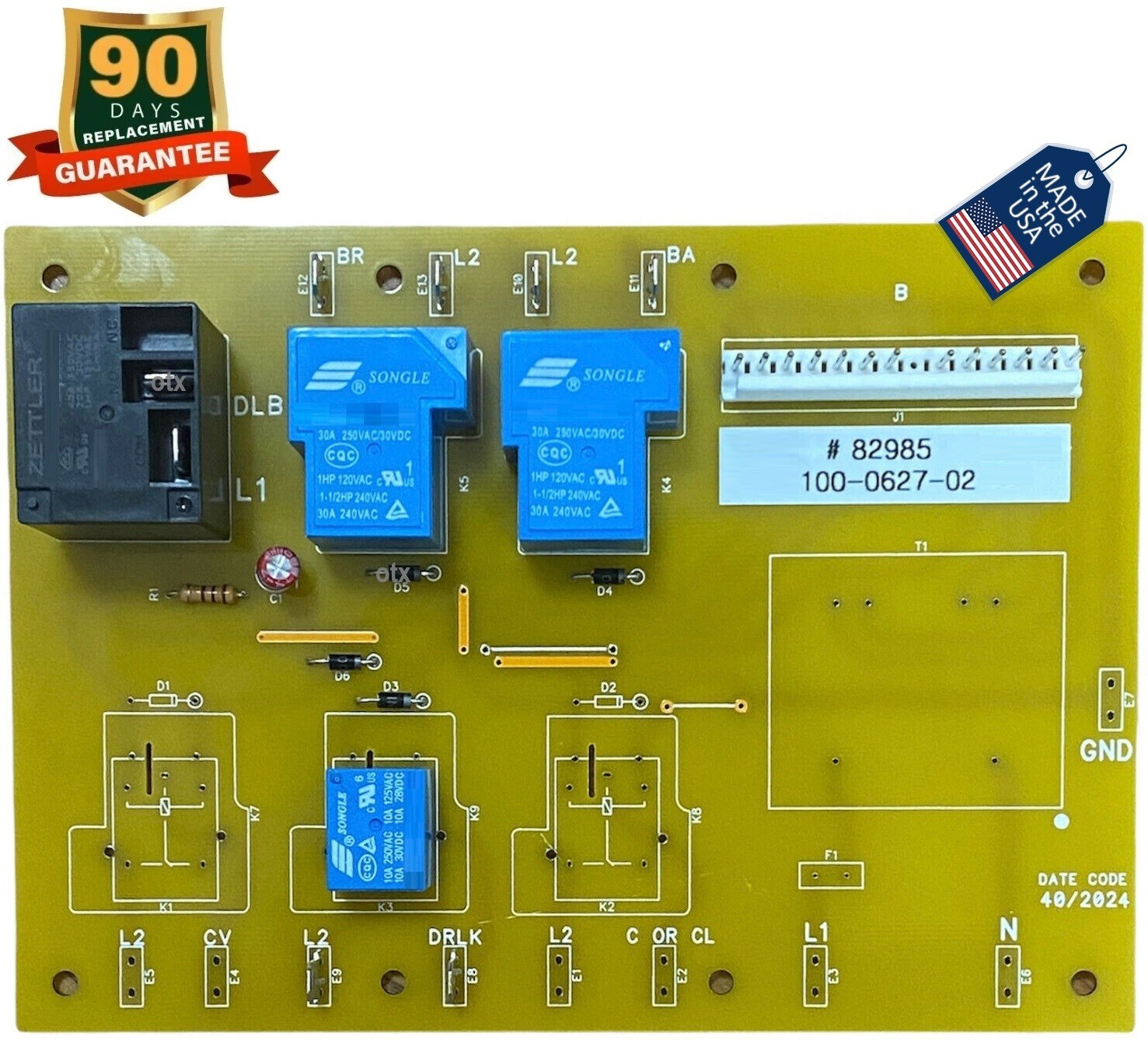 82985 Dacor Double Oven Lower Control Relay Board \ 82985 Dacor Double Oven Lower Control Relay Board \