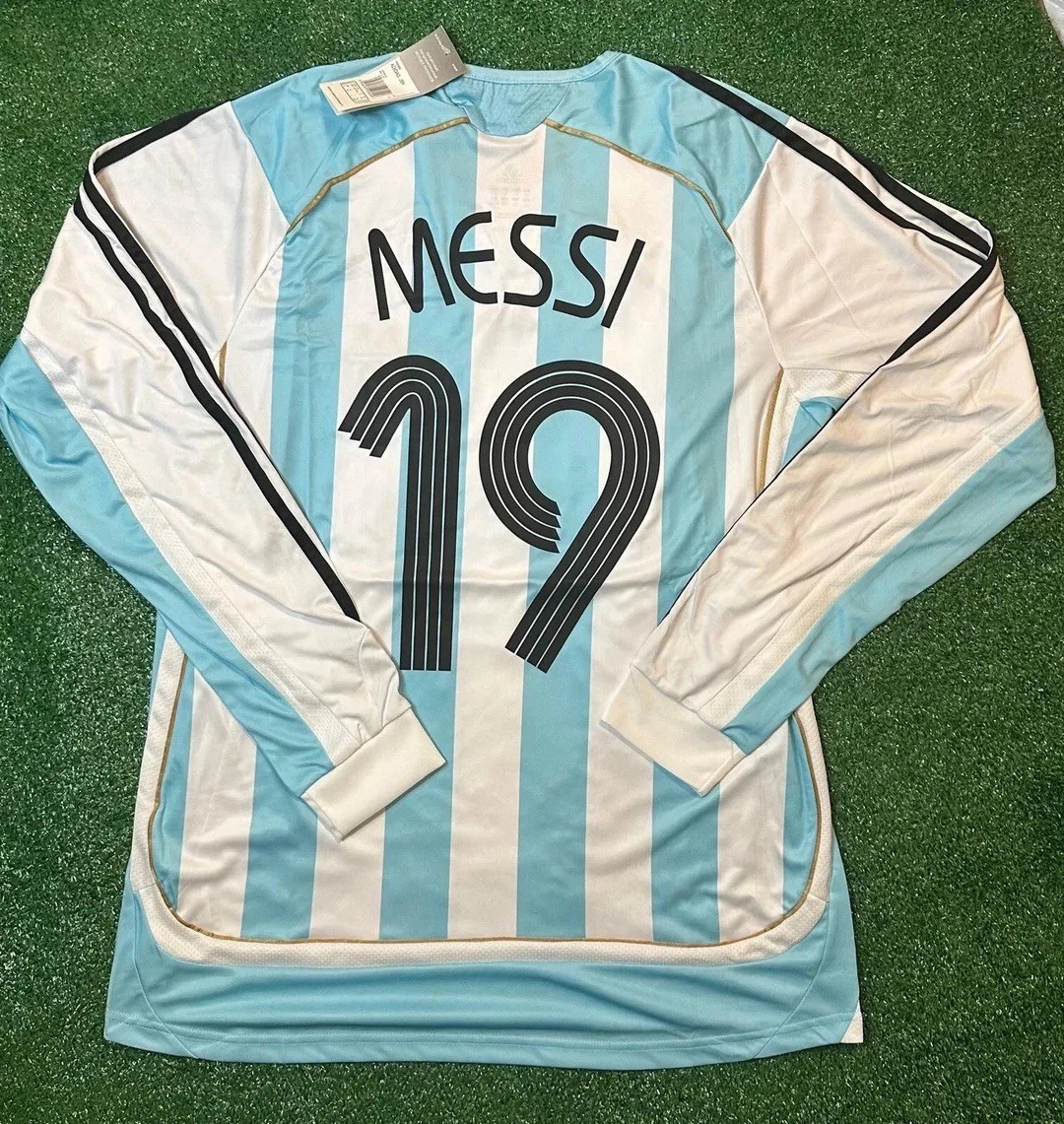 Argentina 2006 Messi #19 Home Jersey Adidas  World Cup Vintage Shirt