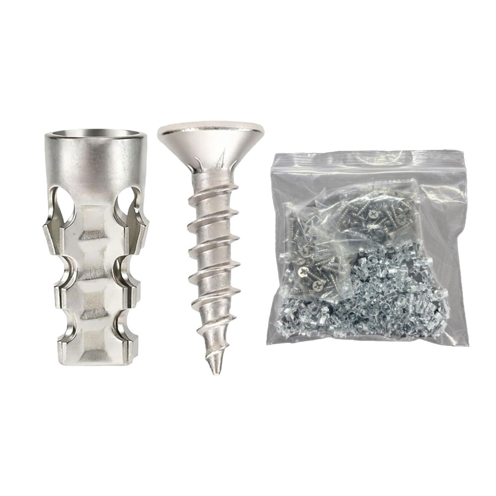 6×14mm Short Expansion Screw Set for Cabinet Hinge & Stripped Restoration-30/60X