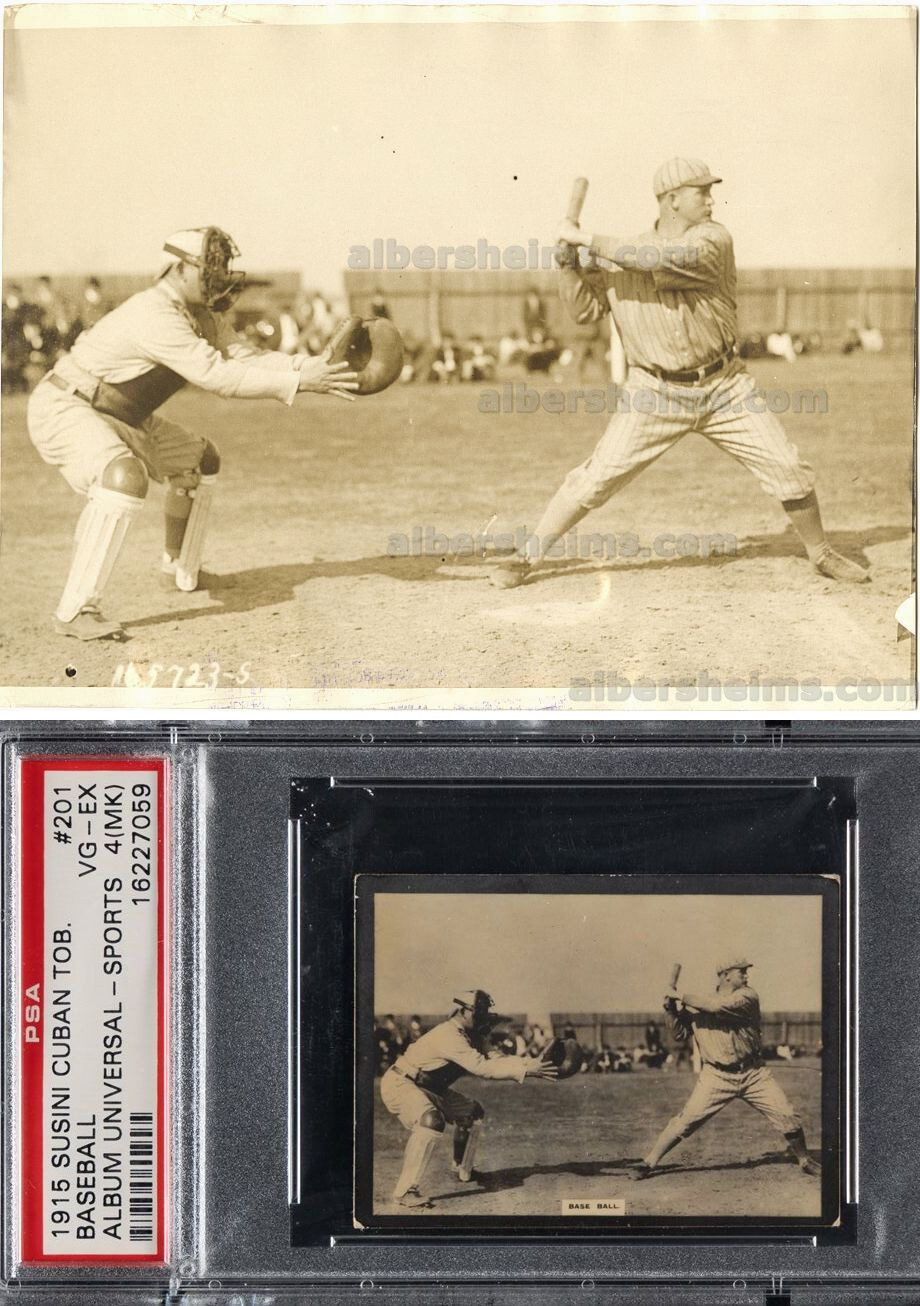 1914 Chief Meyers & Red Murray NY Giants Stars Original TYPE I Photo Card Image