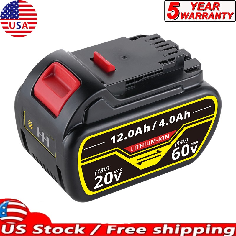 12.0Ah Li-Ion Battery for 20V/60V Max Flexvolt DCB606 DCB609 DCB612