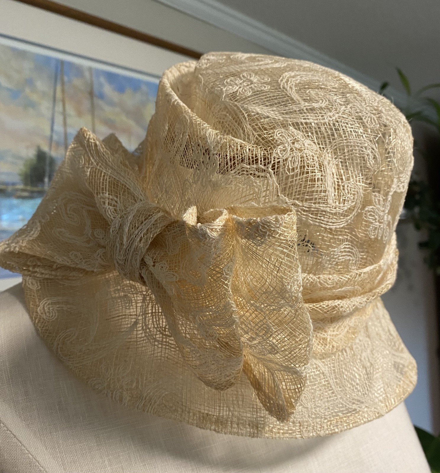 Saks Fifth Avenue Made in Italy Lightweight Summer Hat Vintage Saks Fifth Avenue Made in Italy Lightweight Summer Hat Vintage