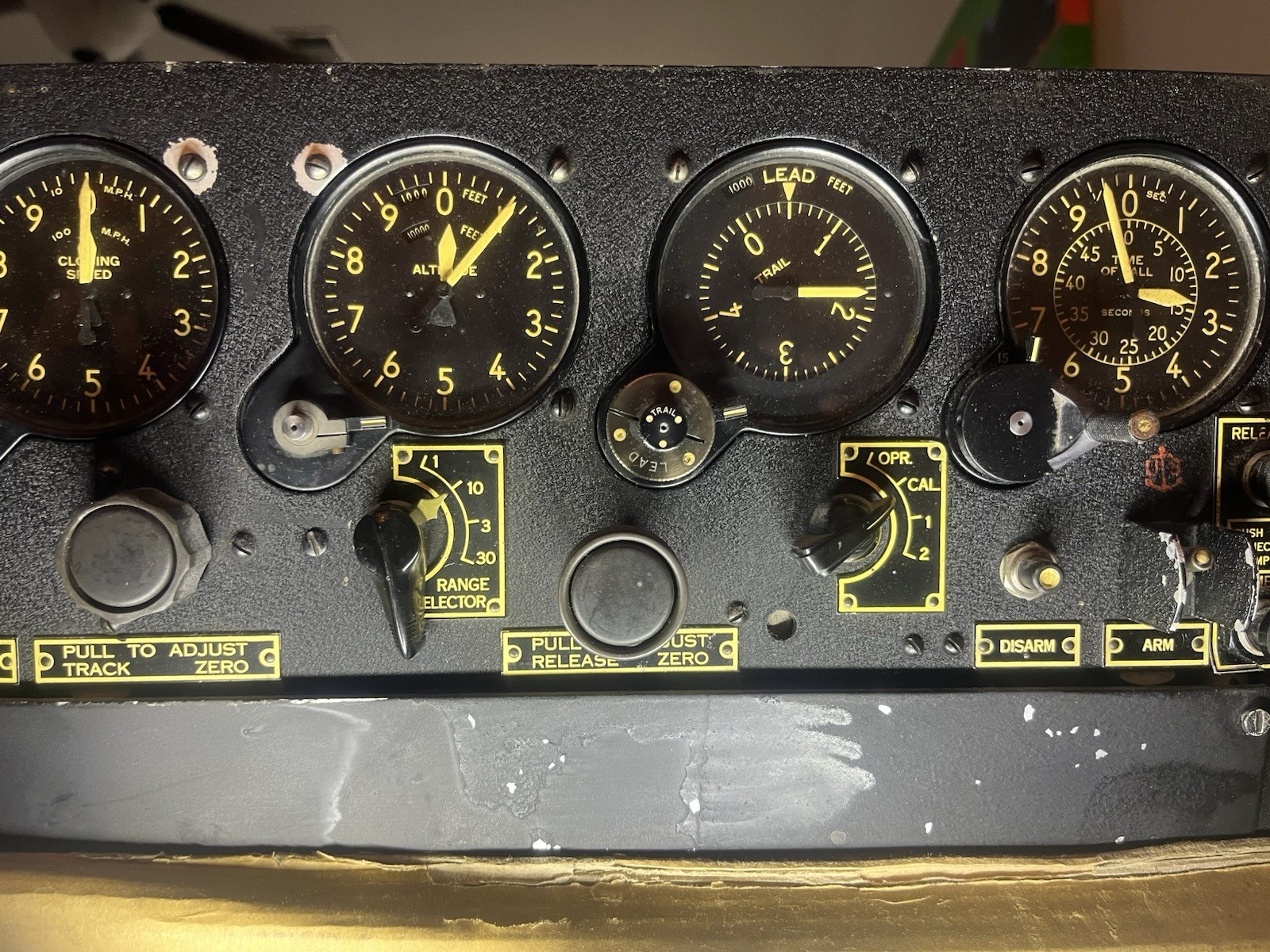 PROTOTYPE/ RARE AN/APA-5 Airborne Radar Bombsight Control Panel Unit w/ Ind. PROTOTYPE/ RARE AN/APA-5 Airborne Radar Bombsight Control Panel Unit w/ Ind.