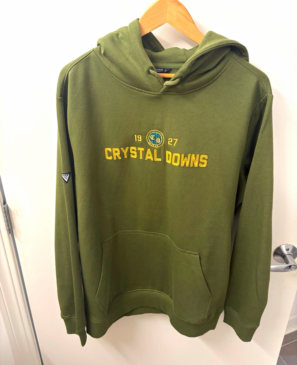 Levelwear Men\'s Green Crystal Downs Country Club Golf Pullover Hoodie  L
