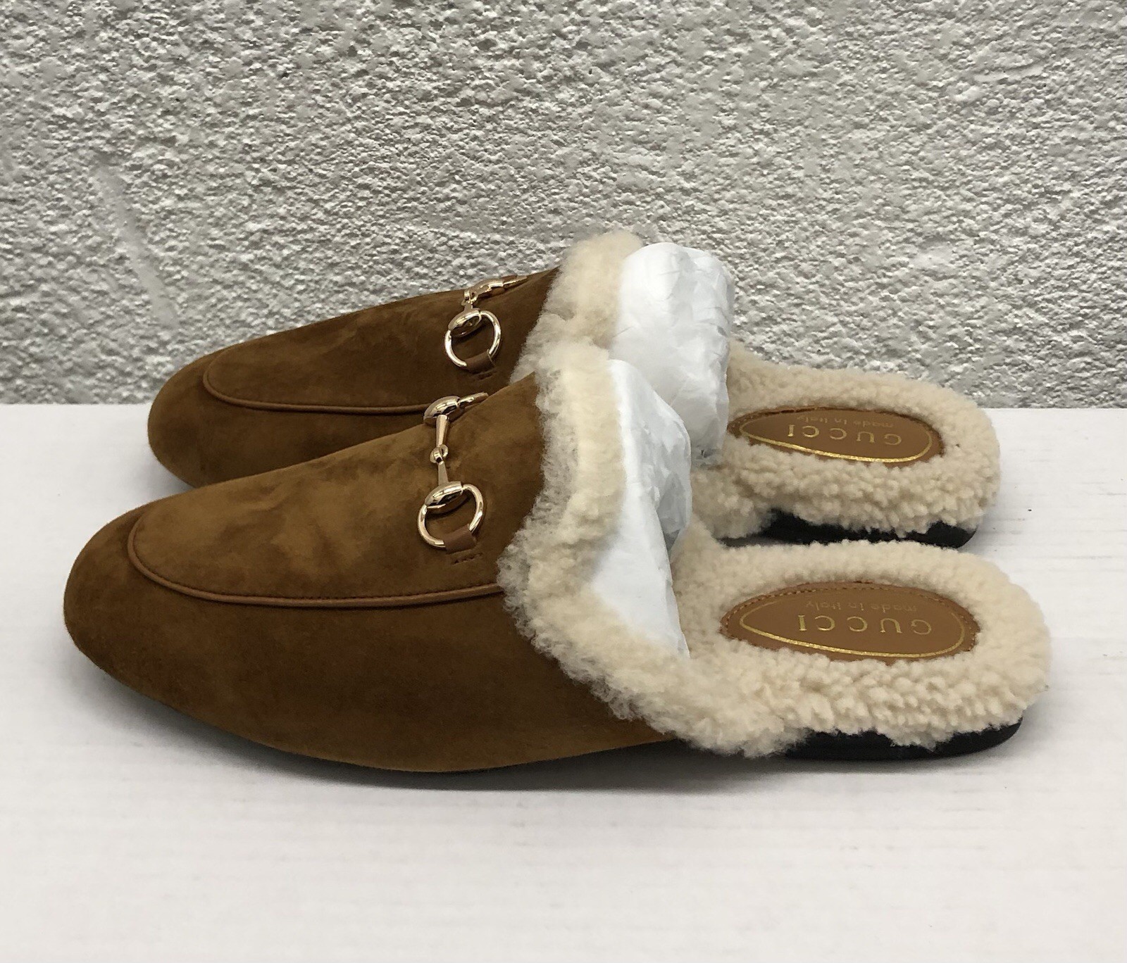 Gucci 2025 Princetown Beige Suede Fur Lined Loafers Sheep Skin Sz 39 US 9 Y326 Gucci 2025 Princetown Beige Suede Fur Lined Loafers Sheep Skin Sz 39 US 9 Y326