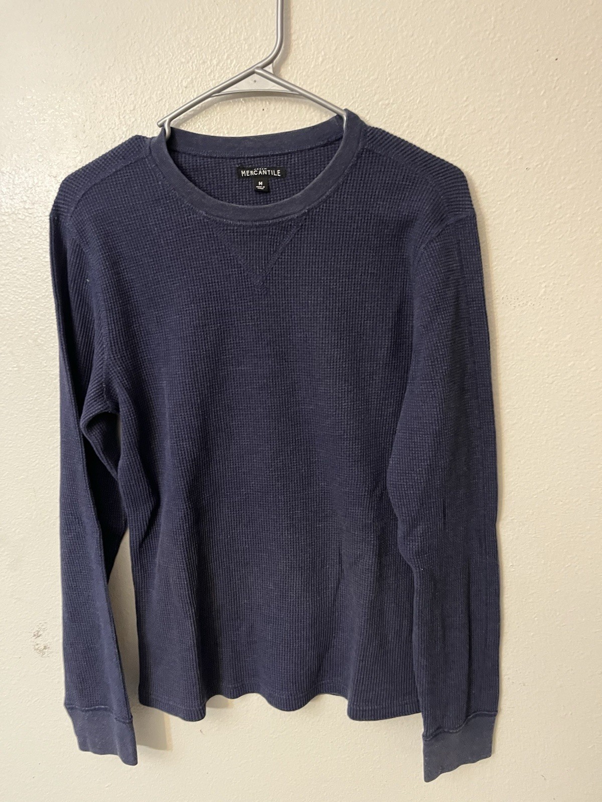 J.Crew Mercantile Purple Cotton Polyester Long Sleeve Waffle Knit Thermal M