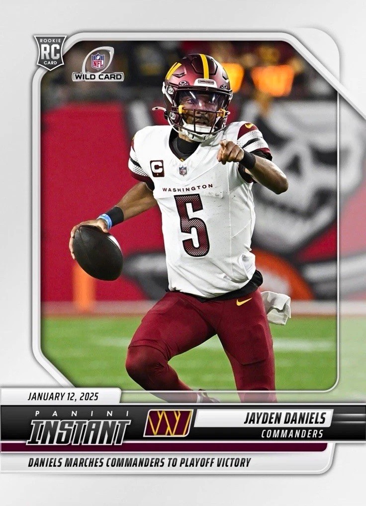 Panini 2024 Instant Jayden Daniels Commanders Rookie #264 /3853 Panini 2024 Instant Jayden Daniels Commanders Rookie #264 /3853