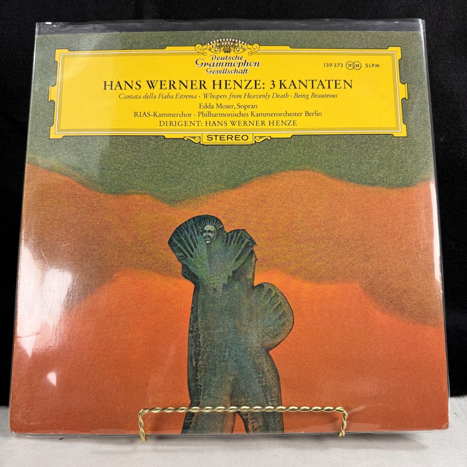 Hans Werner Henze 3 Kantaten Edda Moser Deutsche Grammophon 139373 Vinyl LP Hans Werner Henze 3 Kantaten Edda Moser Deutsche Grammophon 139373 Vinyl LP