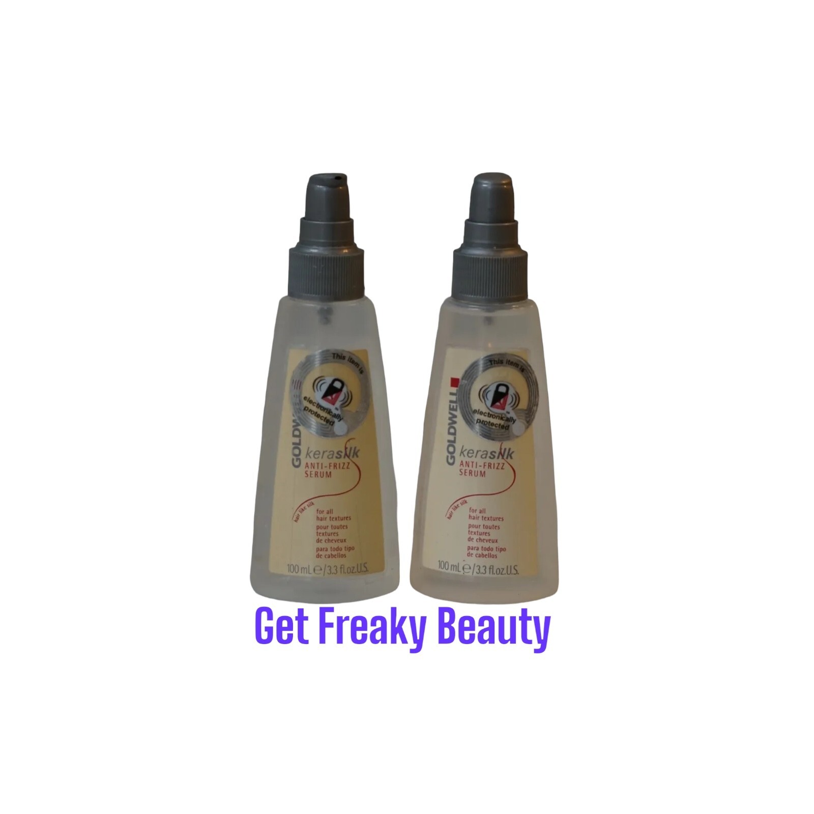 2 PACK. 3.3 oz. Goldwell Kerasilk Anti-Frizz Serum. 100ml. NEW. .