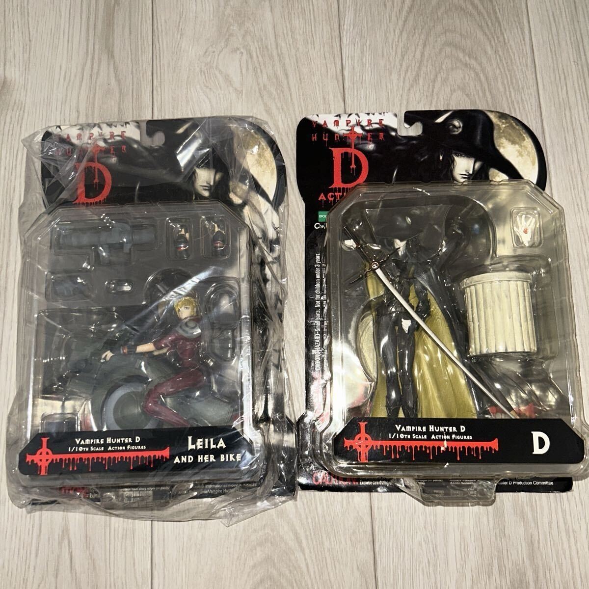 Epoch C-Works Vampire Hunter D D & Leila\'s Bike 1/10 Action Figure Set 2001 Jp