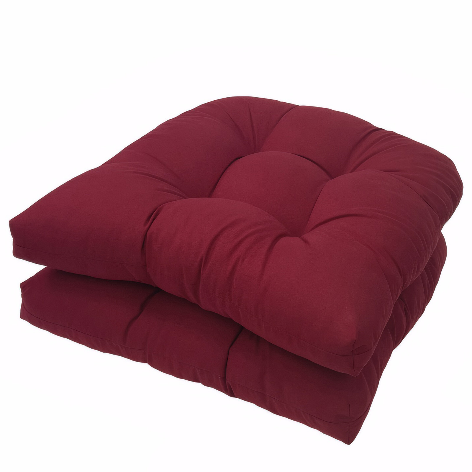 2 Pack Indoor Outdoor Seat Cushions Textured Patio Chair Cushion Pads 19\