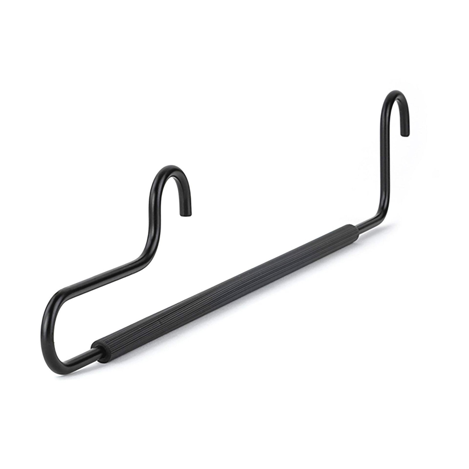 TAG Hardware Synergy Steel Black Wire Pants Hanger with None-Slip Rubber Center