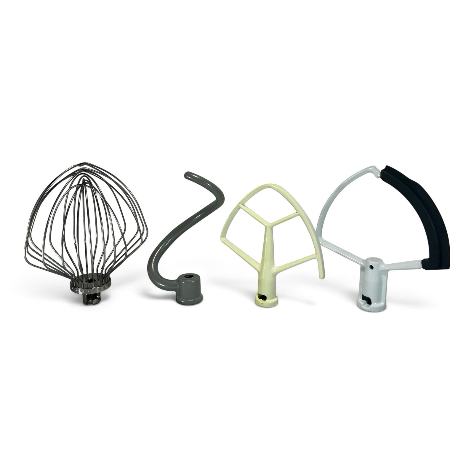 KitchenAid KP26M9PCCU 6 Qt Mixer Attachments 4pc Whip Hook Beater Flex Edge VTG