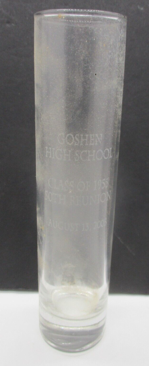 Goshen NY High School Class of 1955 50 Year Reunion Glass 2005