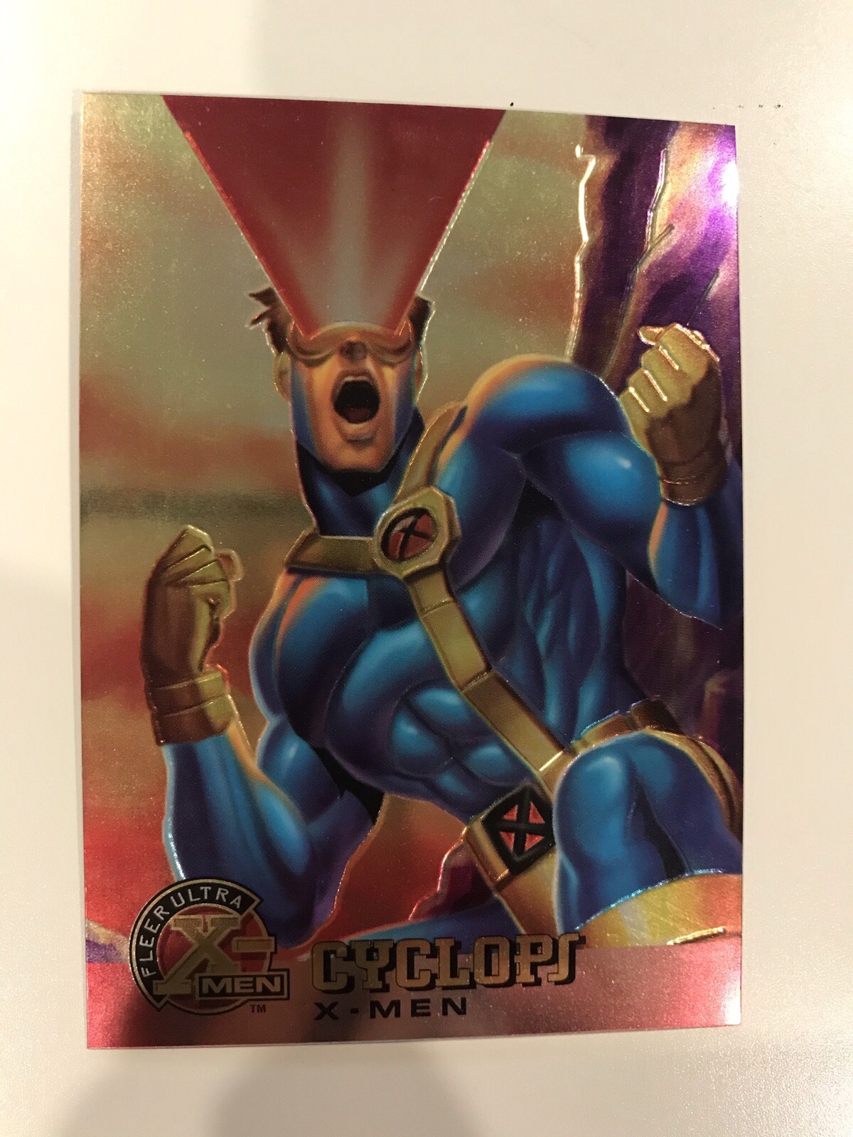 1995 Fleer Ultra X-MEN Cyclops Promo Chromium MINT Trading Cards 1995 Fleer Ultra X-MEN Cyclops Promo Chromium MINT Trading Cards
