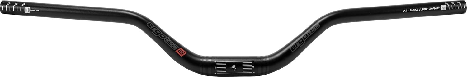 Ergotec Riser Bar 70 (31.8, GW780, GL220, GH70, 12° | Black Sandblasted)