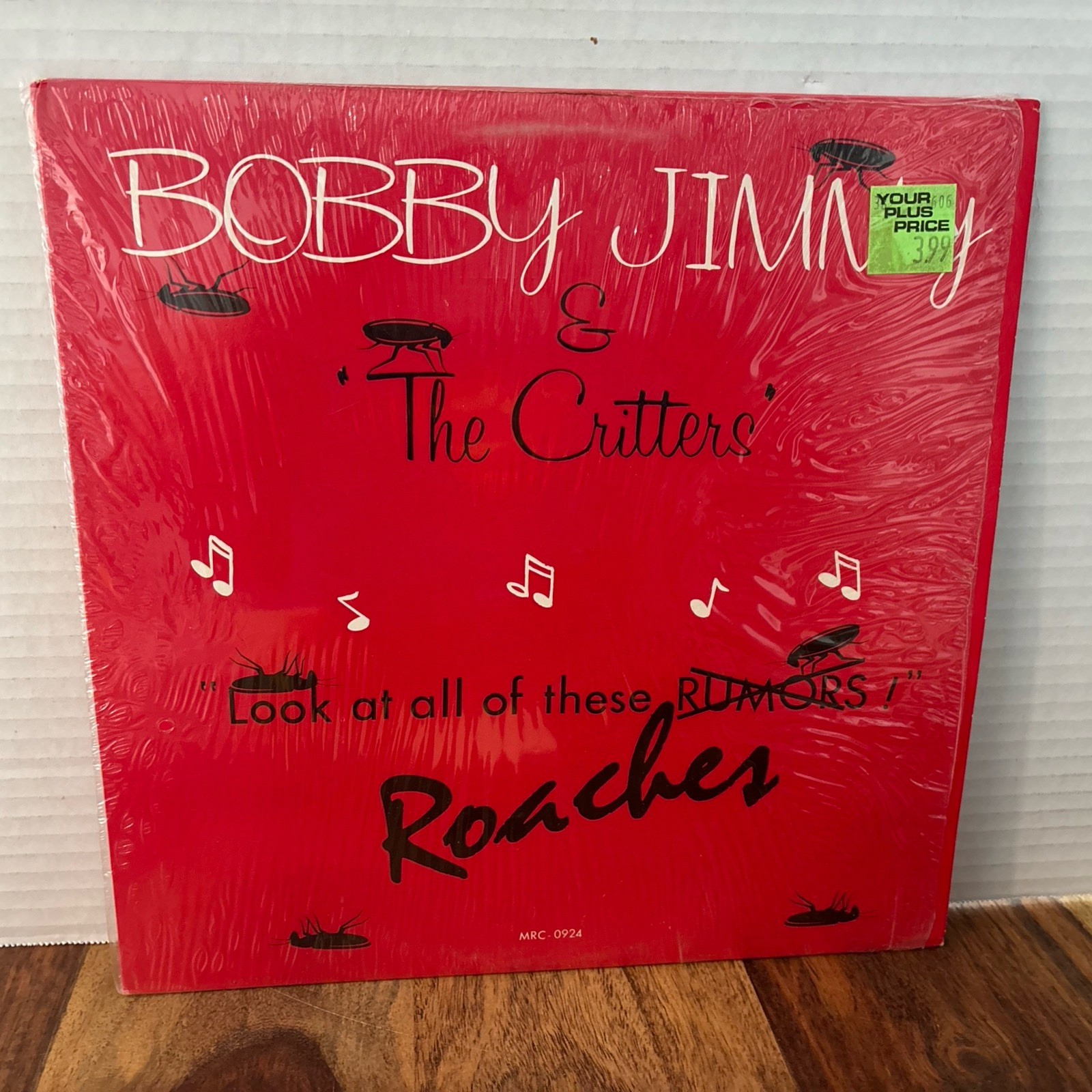 LP Vinly Bobby Jimmy And The Critters Roaches. Nicola 1986 MRC 0924
