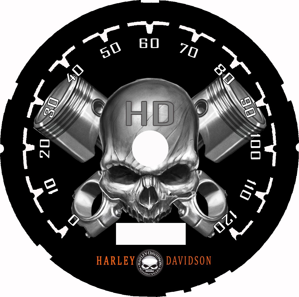 Harley Davidson Fat Boy 1997-2003 Speedometer MPH Custom Faceplate Harley Davidson Fat Boy 1997-2003 Speedometer MPH Custom Faceplate