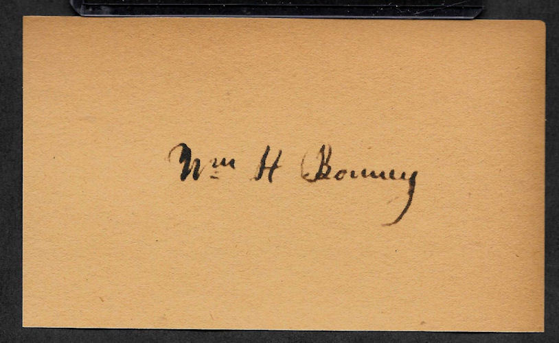 Billy The Kid Autograph Reprint On Original Period 1870s 3x5 Card Cowboy Billy The Kid Autograph Reprint On Original Period 1870s 3x5 Card Cowboy
