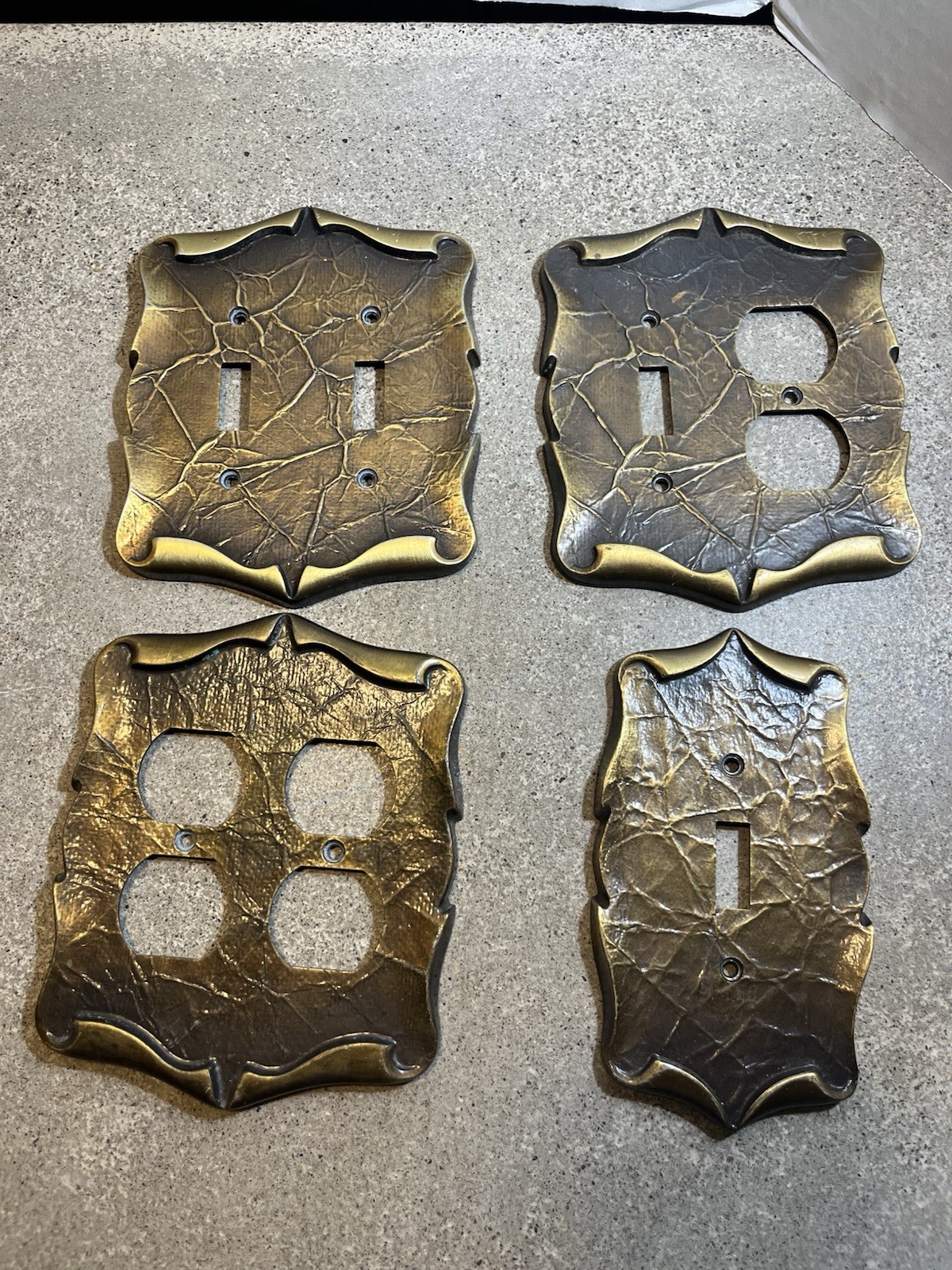 Amerock plate Cover Outlet Vintage Metal Hardware 4 Lot set