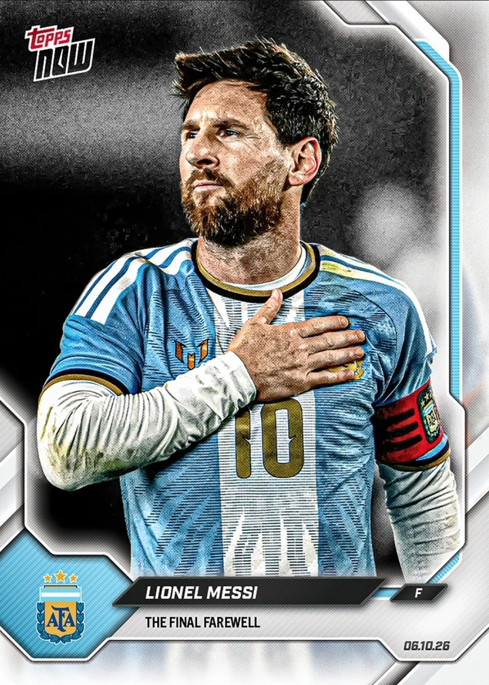 Lionel Messi - 2026 Argentina Topps NOW® - Final Farewell Presale Lionel Messi - 2026 Argentina Topps NOW® - Final Farewell Presale