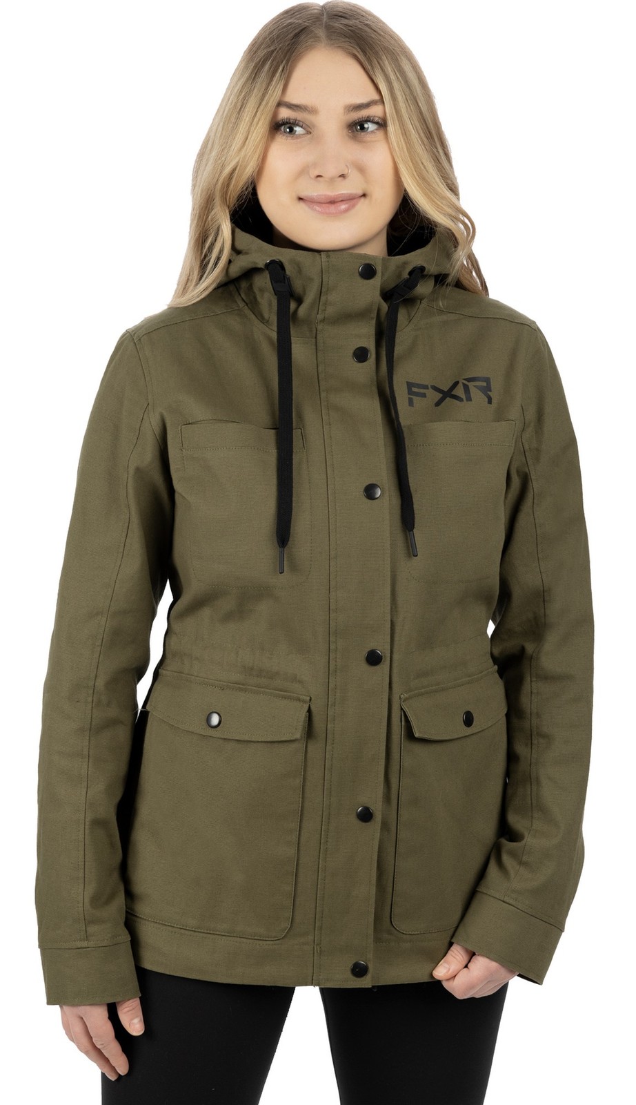 FXR Ivy Womens Canvas Jacket Army XL