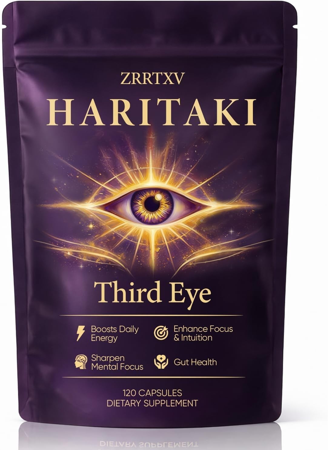 Haritaki Third Eye Activator, Pure Haritaki Capsules Organic, Terminalia Chebula