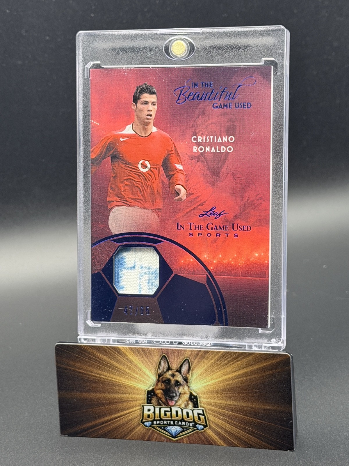 2025 Leaf in the Game Used Sports - In the Beautiful Game Used Cristiano Ronaldo 2025 Leaf in the Game Used Sports - In the Beautiful Game Used Cristiano Ronaldo