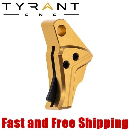 Tyrant CNC I.T.T.S. Trigger Shoe Upgrade for Glock 43, 43X, 48 - Gold