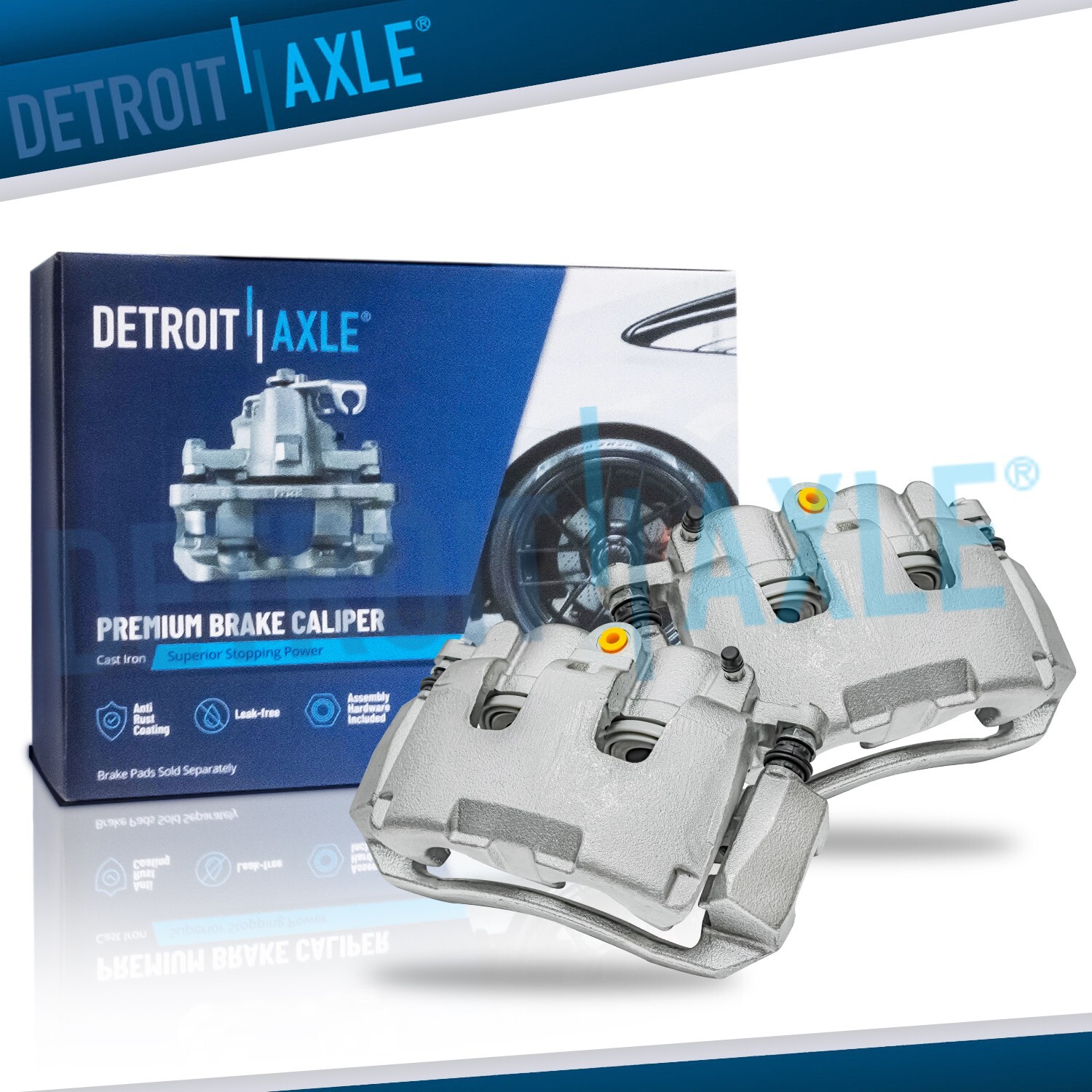 Front Left Right Side Brake Calipers w/Bracket for Dodge Ram 1500 Classic Dakota