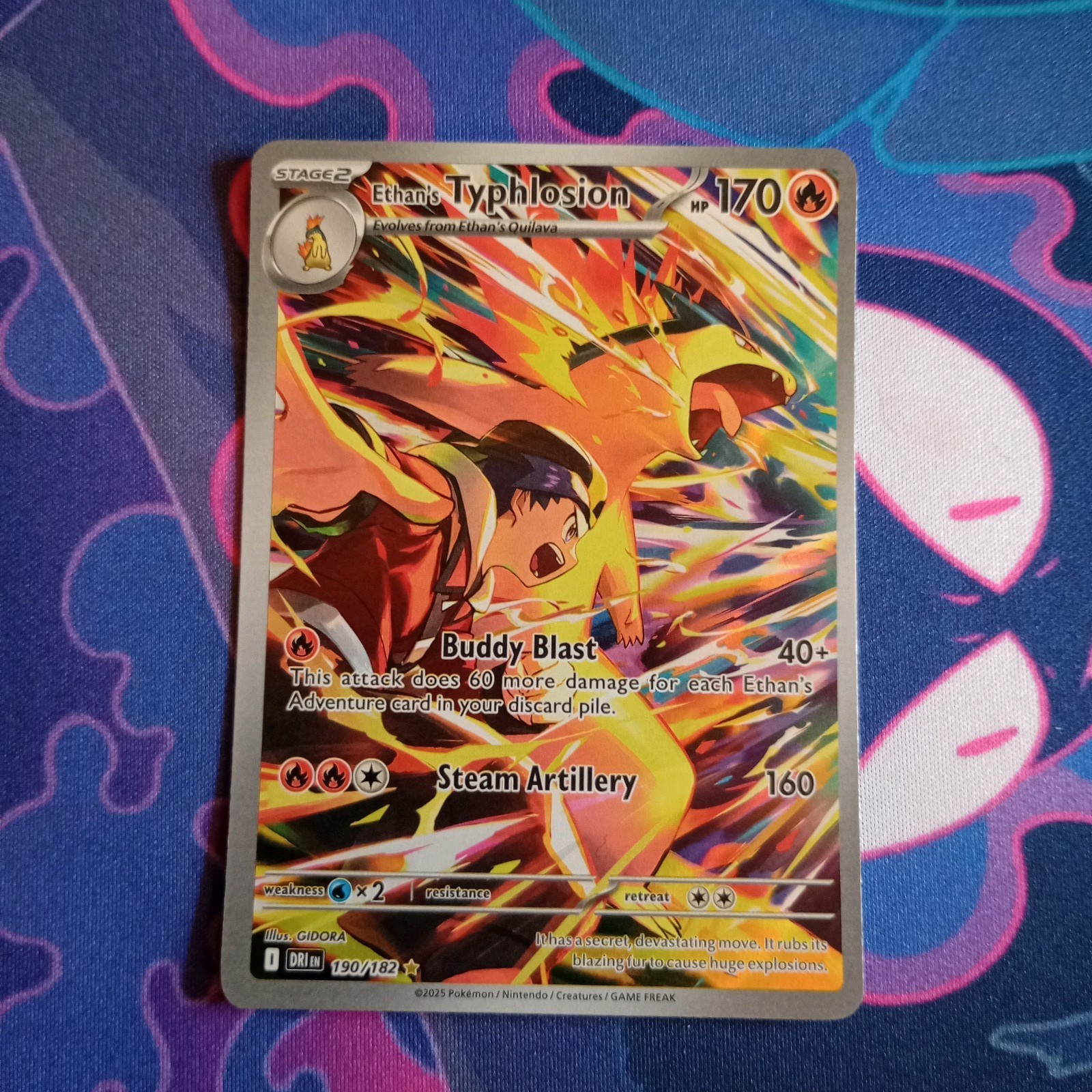 The Pokémon Company Ethan\'s Typhlosion 190/182 Destined Rivals DR Full Art Holo The Pokémon Company Ethan\'s Typhlosion 190/182 Destined Rivals DR Full Art Holo