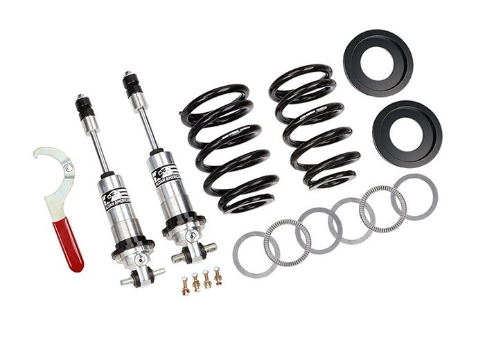 1965-68 Ford Galaxie 500 Single Adjustable Front Coil Over Shock Conversion, SBF