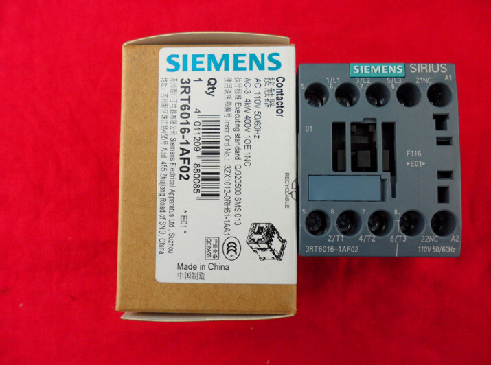1PCS Siemens 3RT6016-1AF02 3RT60161AF02 Contactor AC110V -New 1PCS Siemens 3RT6016-1AF02 3RT60161AF02 Contactor AC110V -New