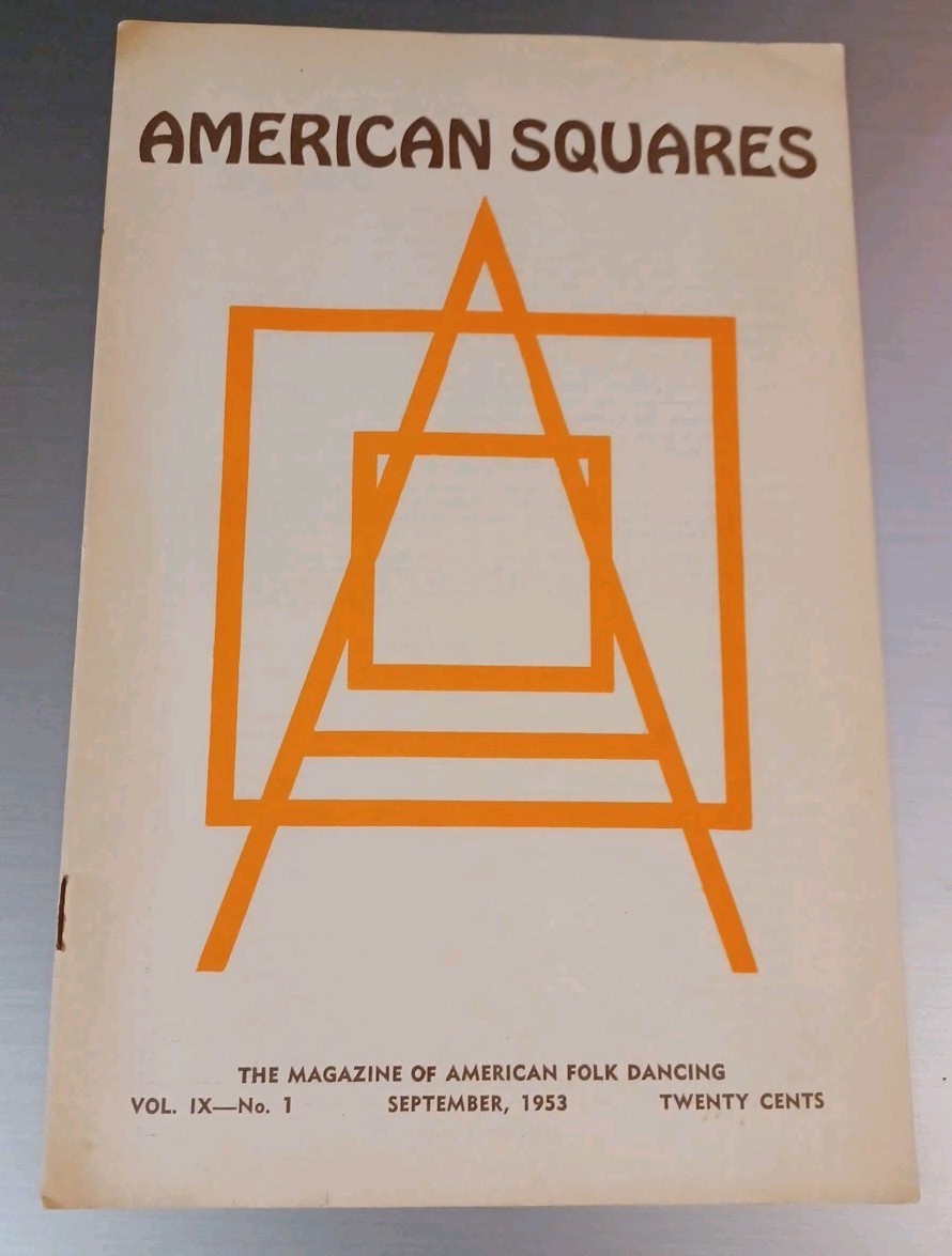 Vintage September 1953 American Squares Magazine Vol. 1X No. 1 Folk Dancing 