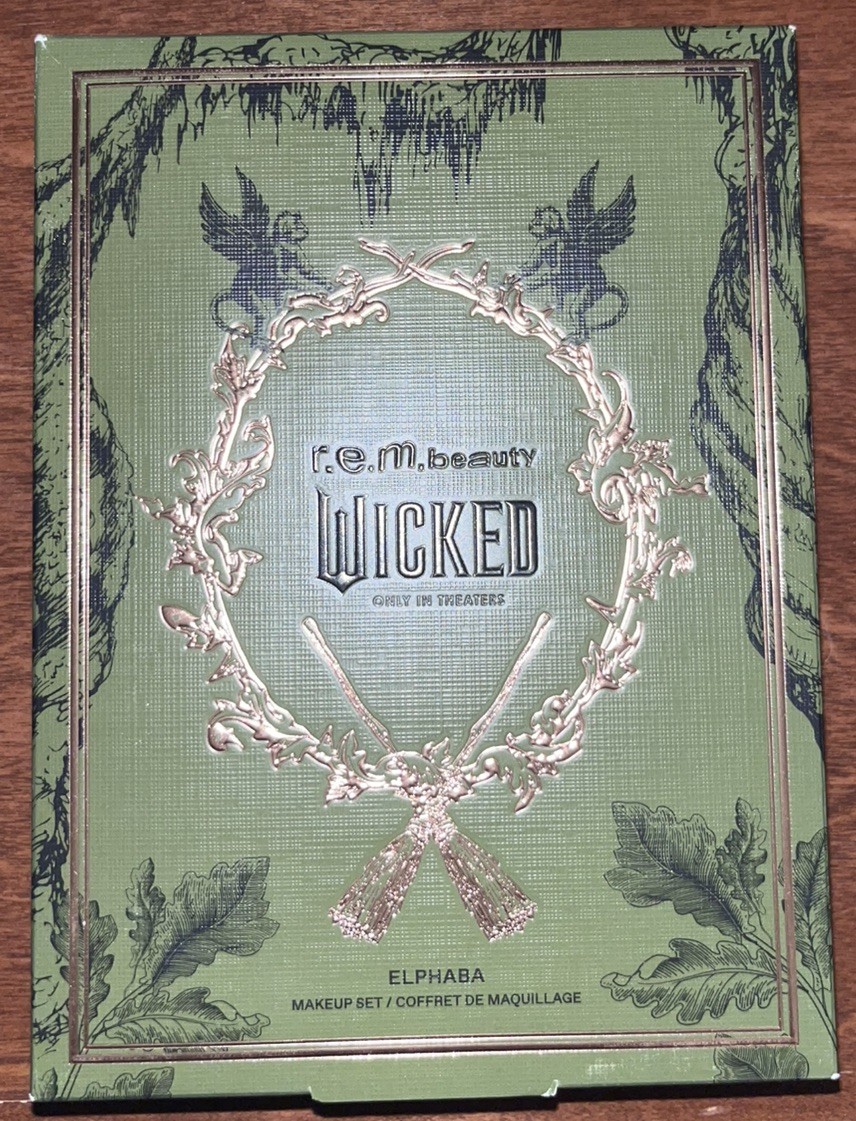 r.e.m. beauty x Wicked Elphaba makeup set rem beauty makeup cosmetics NIB r.e.m. beauty x Wicked Elphaba makeup set rem beauty makeup cosmetics NIB
