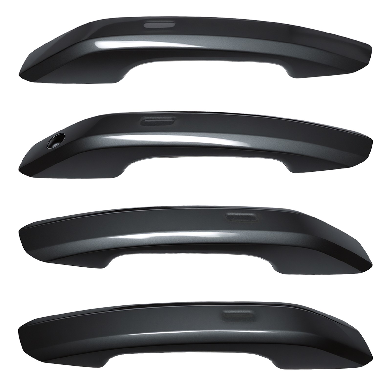 4PCS Grey Door Handle Covers for 2017-2024 Audi A4 A5 Q5 – ABS Low Trim