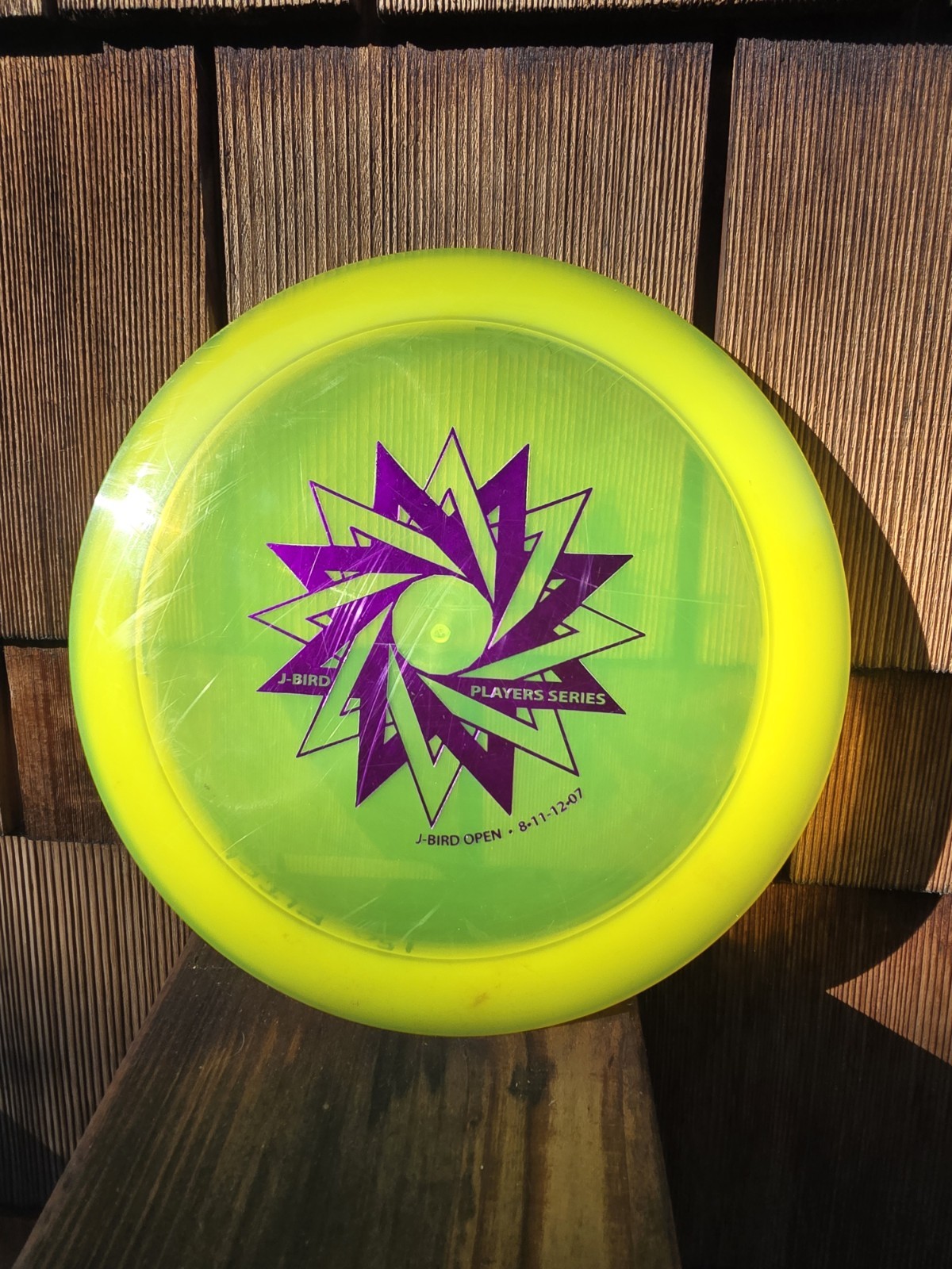 2007 Discraft Elite Z Flick 150g PFN Golf Disc Used J-Bird Open 2007 Discraft Elite Z Flick 150g PFN Golf Disc Used J-Bird Open