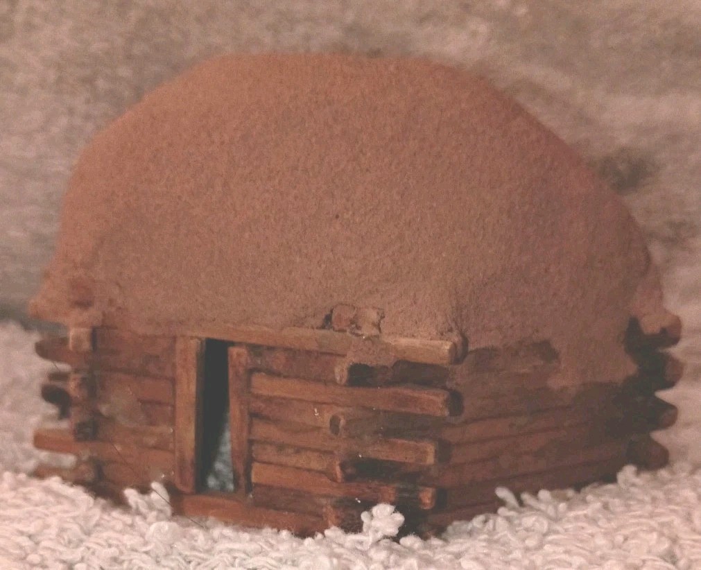 Vintage Navajo Folk Art Minature Hogan Signed W. Begay Vintage Navajo Folk Art Minature Hogan Signed W. Begay