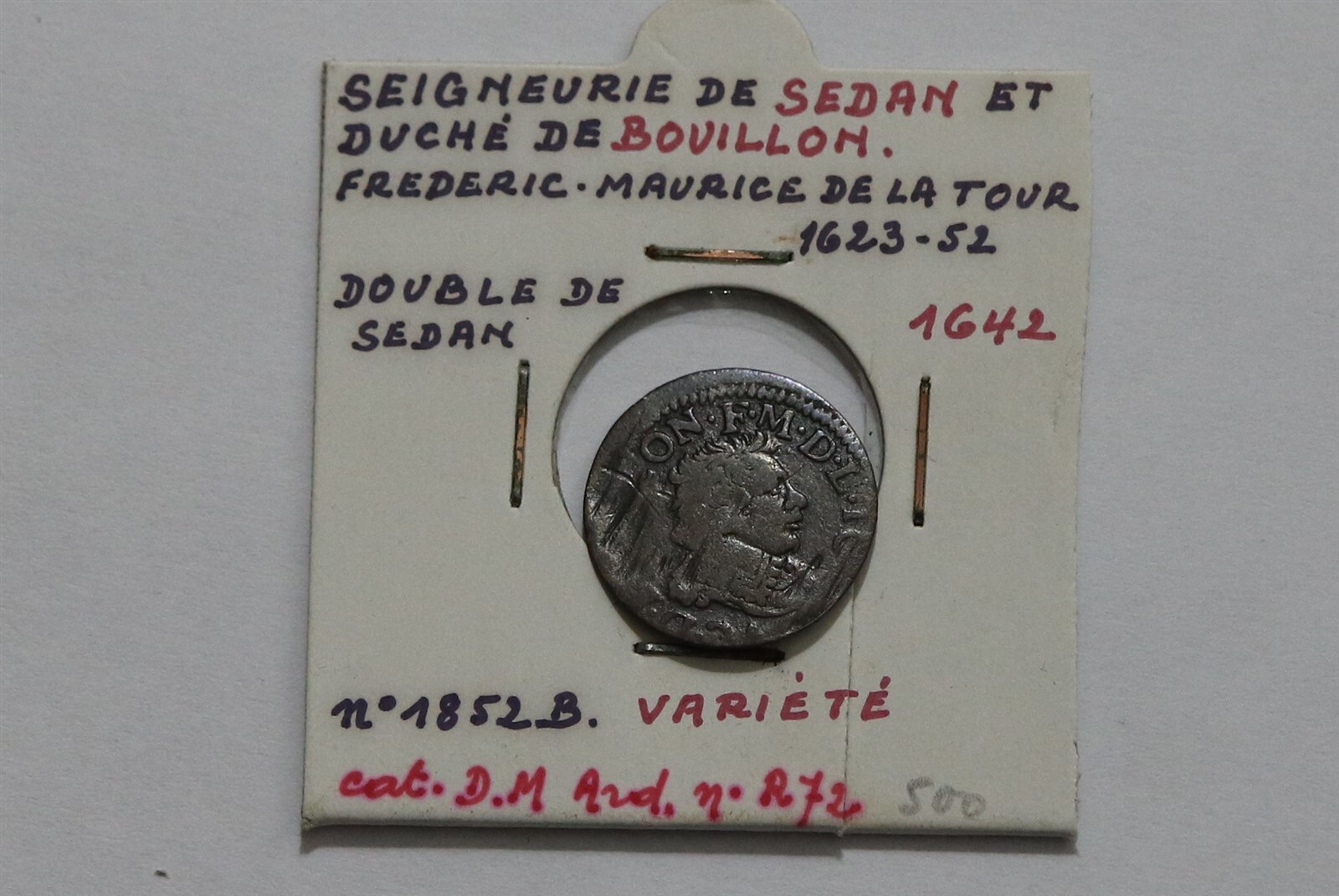 🧭 🇫🇷 FRANCE DOUBLE DE SEDAN 1642 B72 C28