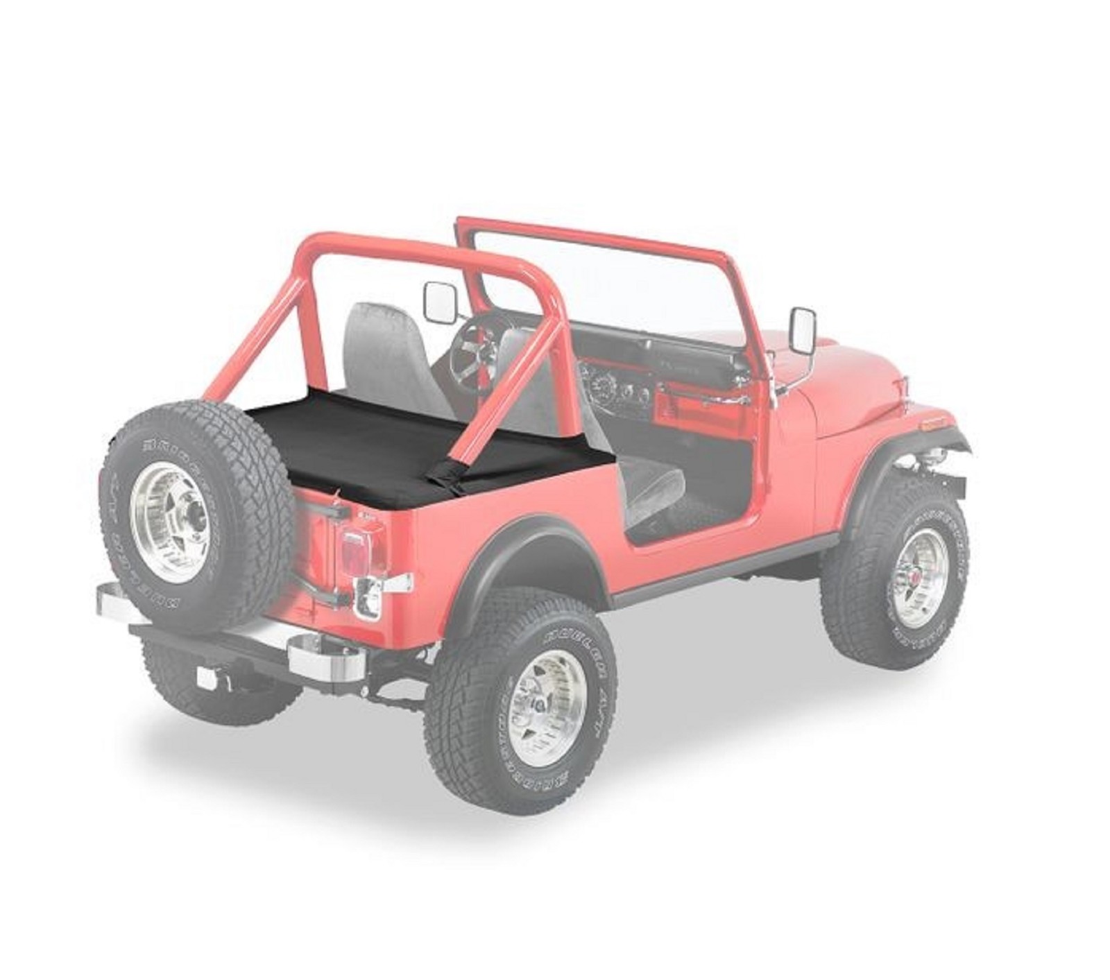 Bestop 90005-01 Premium Fabric Duster Deck Cover for 80- 91 CJ7/Wrangler